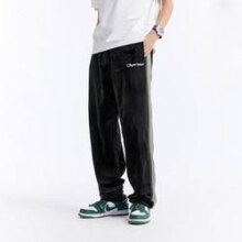 PEACEBIRD 太平鸟 男装 丝绒男式休闲裤 B2GBC318089