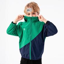 Mizuno 美津浓 男女童装春装撞色拼接潮酷百搭宽松中大童户外运动防风梭织外套
