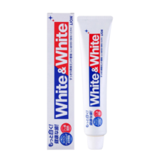 狮王（Lion）White&white美白牙膏150g×3经典大白管去黄去渍