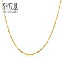 PLUS会员：CHJ JEWELLERY 潮宏基 天长地久足金项链 3.3g