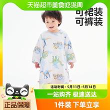 88VIP会员：L-LIANG 良良 婴儿睡裙纱布男女宝宝竹棉防踢被婴儿夏季空调房睡袋