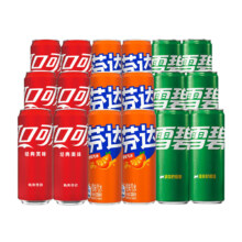 plus会员:可口可乐 含糖混合装 330ml*18罐