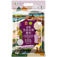 初萃 中粮 生态五常香米5kg 东北大米 一级粳米 10斤 五常产地直供