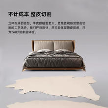 限移动端：法蒂玛 床意式轻奢悬浮床2024新款高级豪华主卧大床带灯双人 1800*2000mm