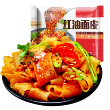 plus会员：川豫情 川陕风味红油面皮 非油炸 105g*4袋