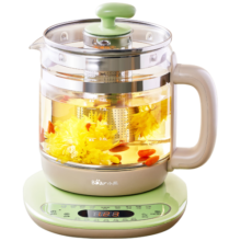 小熊（Bear） 养生壶电热水壶智能电水壶1.5L煮茶器保温花茶壶办公室玻璃烧水壶开水壶迷你小型家用烧水养身壶 品质升级款 配304滤网+蛋架YSH-B18T1