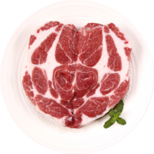 精气神 国产山黑猪梅花肉400g 冷冻猪梅肉猪梅条肉 烧烤猪肉食材