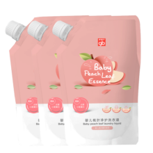 好孩子（gb）婴儿洗衣液 婴儿桃叶净护洗衣液500ml*3袋 新生儿宝宝专用洗衣液