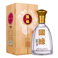 今世缘国缘对开柔雅型 42度 500ml 送礼白酒
