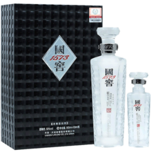 泸州老窖 国窖1573 君耀 浓香型白酒 52度500ml+100ml 2瓶礼盒（含礼袋）