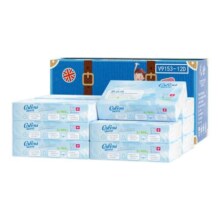 买1送1 可心柔V9云柔巾婴儿乳霜纸保湿柔纸巾宝宝纸巾面巾纸12包