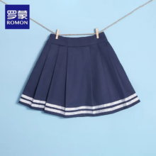 PLUS会员：罗蒙 大童藏青色白条纹短裙 120