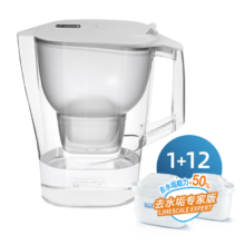 BRITA 碧然德 过滤净水器 家用滤水壶 Kalea 晨汐系列XL 3.5L（灰）+专家版滤芯12枚（含组套）