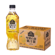 PLUS会员：CHALI茶里公司 0脂肪雪梨白茶果味茶500ml*15瓶整箱装