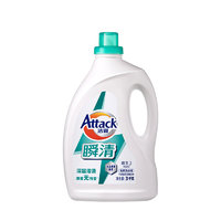 Attack 洁霸 花王洁霸无磷酵素洗衣液3kgx2瓶家庭装深层去渍护理家用