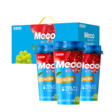 香飘飘Meco果汁茶 红石榴白葡萄口味25%果汁含量即饮饮料 400ml*8杯