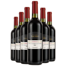 PLUS会员:纽慕（NIOMIO） 法国原瓶进口黑金波尔多AOC干红葡萄酒红酒  750ml*6礼盒箱装