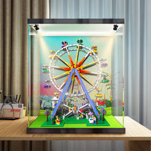 LEGO 10247亚克力展示盒摩天轮积木模型透明收纳盒拼装盒防尘罩盒
