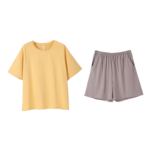 plus会员:安之伴 睡衣 女 短袖短裤 家居服套装