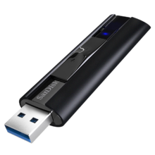 20日20点： SanDisk 闪迪 至尊超极速系列 CZ880 USB 3.2 固态U盘 黑色 256GB USB