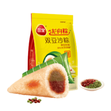 plus会员：三全 真空双豆沙粽 200g（2只装)