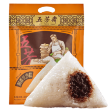 五芳斋 粽子 润香豆沙粽600克 袋装100g*6只 老字号嘉兴特产端午粽子