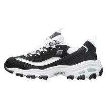 Skechers斯凯奇女鞋熊猫鞋春季新款厚底刺绣老爹鞋休闲运动 黑色/白色BKW 35 （220mm）