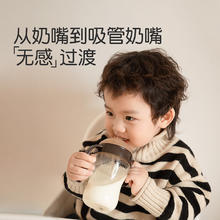 88VIP会员：thyseed 世喜 吸管奶瓶ppsu防胀气奶瓶7-12个月宝宝大容量奶瓶300ml