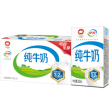 再降价、plus会员:伊利 纯牛奶 250ml*21盒＊4件