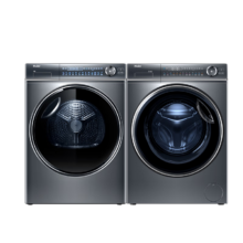 618预售、Haier 海尔 云溪精华洗 EG100BD66S＋HGY100-F376U1 热泵式洗烘套装 10KG