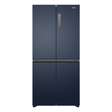 海尔（Haier）【新品】海尔冰箱四开门406L变频节能新一级风冷无霜三档变温超薄双开门家用大容量电冰箱 海尔鲜派406升星石蓝【一级双变频+母婴专属空间】