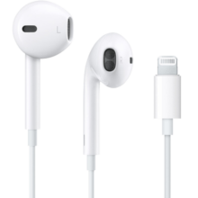 Apple 苹果耳机有线原装扁口earpods入耳式iPhone14/13/12/11/XR手机耳机 苹果14/13/11/12/8/8p/x Lightning扁头EarPods耳机