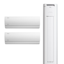 618预售： 美的（Midea）空调 新一级能效 酷省电 空调套装 两室一厅 温馨二居套餐（大1匹+大1.5匹+3匹）