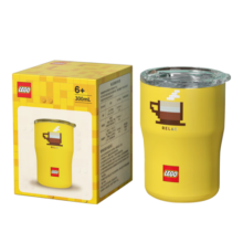 乐高（LEGO）每日特调咖啡杯320ml 保温杯便携高颜值水杯礼物黄色