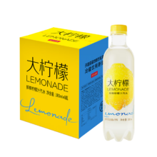 20点 限量500份：农夫山泉 大柠檬 鲜榨柠檬汁汽水 柠檬味饮料 380ml*6瓶