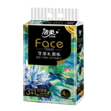 PLUS会员：洁柔 油画4层加厚抽纸*4包