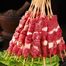京东百亿补贴，PLUS会员:祁连天宝 羊肉串100串
