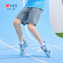 XTEP 特步 男童运动五分裤 石纹灰 120cm