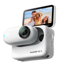 31日20点、plus会员：影石（Insta360 GO 3拇指相机 运动亲子Vlog骑行宠物防水防抖运动相机 标准套装 灵动白64G