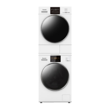 预售、PLUS会员：Panasonic 松下 白月光3.0Pro 洗烘套装 10kg滚筒洗衣机+热泵烘干机 3E1AK+F1AR2