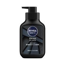 妮维雅（NIVEA）男士洗面奶 深黑DEEP控油洁面 150g