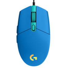 罗技（G） G102二代有线游戏鼠标 RGB电竞绝地求生LOL鼠标  8000DPI轻量化编程鼠标台式鼠标 G102（蓝色）