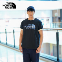 北面（The North Face）短袖T恤男LOGO山脉*4件  多色多码
