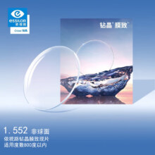 PLUS会员：依视路（ESSILOR）眼镜片钻晶膜致1.56非球面1片