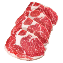 云鲜美正关进口俄罗斯纯干谷饲原切眼肉牛排 健身食材 原切眼肉牛排 1.6公斤