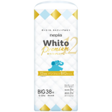 妮飘（Nepia）Whito Premium12小时拉拉裤 XL38片（12-22kg）婴儿尿不湿
