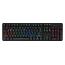 PLUS会员：艾石头 FE104 RGB U 104键RGB背光机械键盘 黑色 茶轴