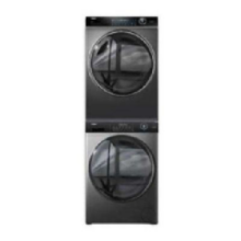 再降价、618预售、PLUS会员：：Haier 海尔 纤美系列 XQG100-BD14176LU1+HBNS100-FQ176U1 热泵式洗烘套装 10KG