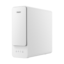PLUS、需凑单、需首购：海尔（Haier）超滤净水器家用前置过滤器净水机直滤3L大流量饮用厨下式无桶厨房自主换芯过滤器白小矿