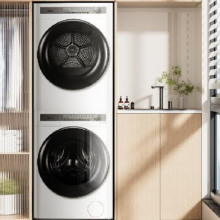 618预售、plus会员：美的（Midea）洗烘套装 10公斤滚筒洗衣机全自动+热泵烘干机 MG100AIR1PLUS+AIR1